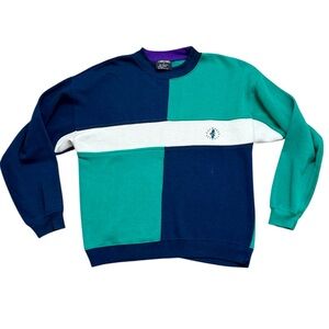 90’s Vintage Cherokee Sweatshirt Colorblock Crewneck M Medium